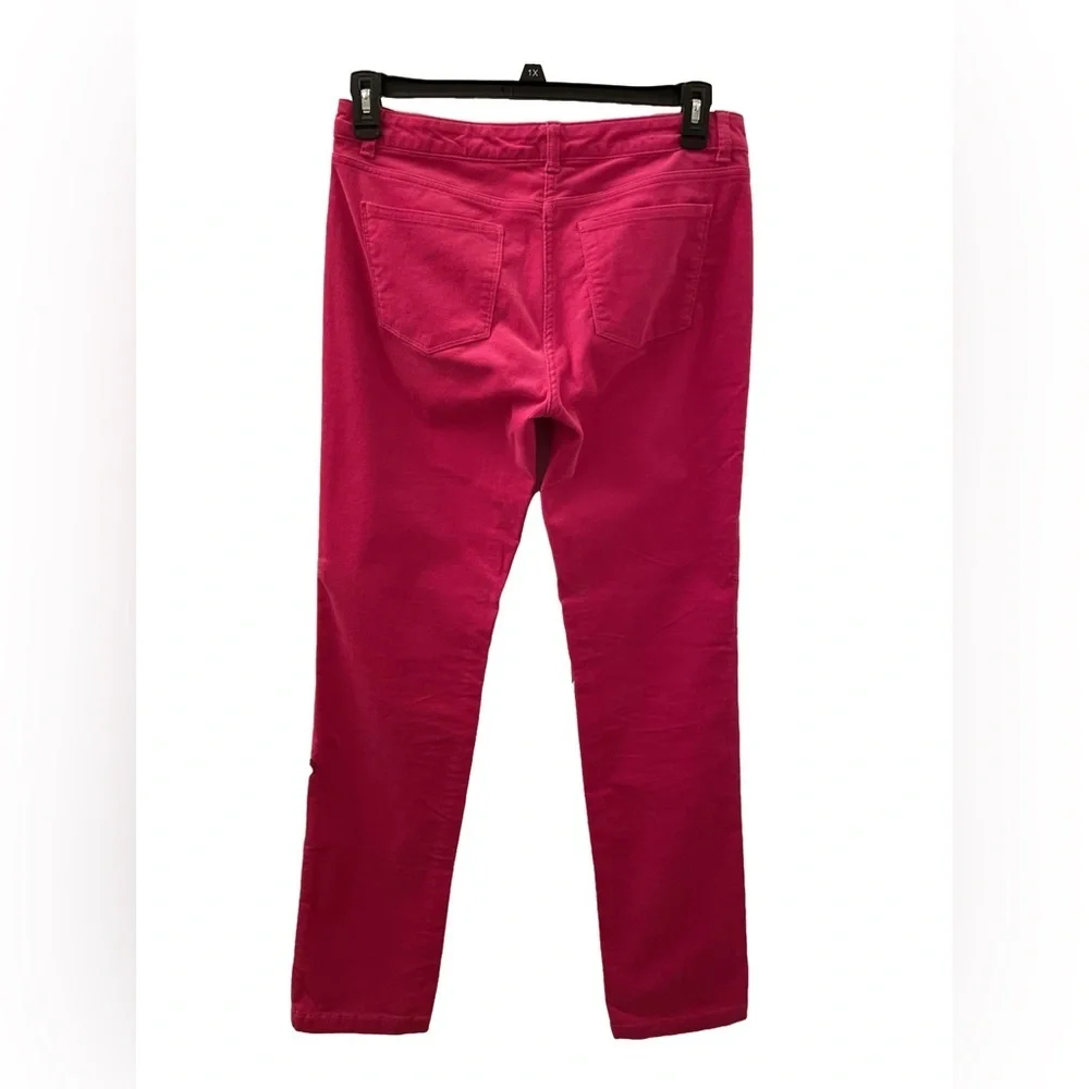 346 Brooks Brothers Hot Pink NWOT "Natalie Fit" Micro Corduroy 5-Pocket Pants - Picture 2 of 10